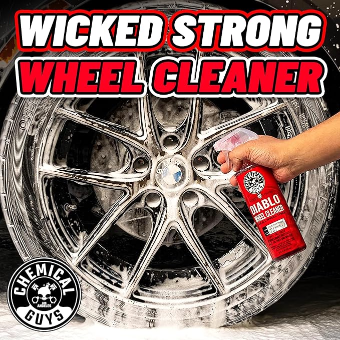 Chemical Guys Car Cleaning Kit - With Car Wash Soap, Wheel Cleaner, Total Interior, Car Wash Mitt - Interior and Exterior Wash Kit With Vehicle Cleaning and Detailing Accessories - 7 Item Kit