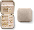 Benevolence LA Plush Velvet Jewelry Box | Travel Jewelry Case Organizer with Mirror | Featured in Oprah's Favorite Things | Best Gifts For Daughter, Girlfriend, Mom | Gifts For Her - Sage