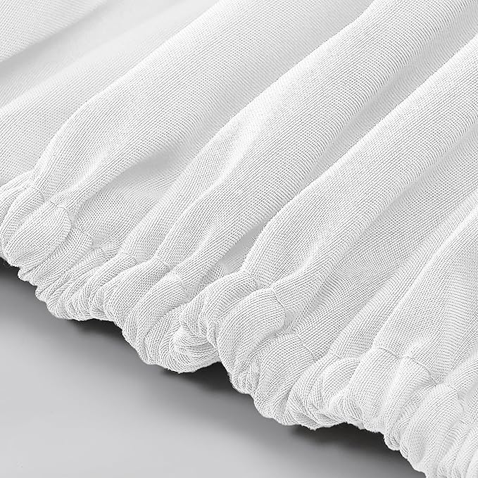 Modern Threads Soft Microfiber Solid Sheets - Luxurious Microfiber Bed Sheets - Includes Flat Sheet, Fitted Sheet with Deep Pockets, & Pillowcases White King