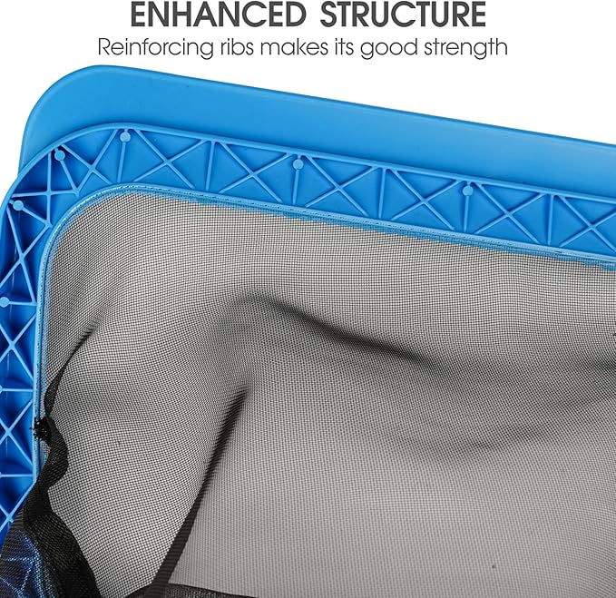 Pool Skimmer Net with Self-Repair Fine Nylon Mesh Bag, Pool Leaf Rake for Above Ground Pools & In-ground Pools, Pool Nets for Cleaning - Original Series(No Pole)