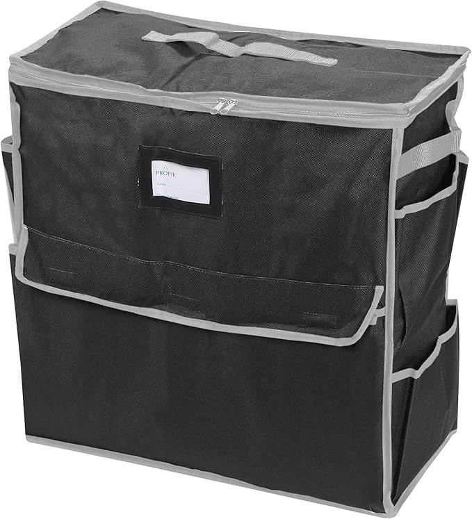 ProPik Unique Holiday Storage Organizer for Gift Bag and Wrapping Accessories (Black)