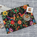 Mexican Flowers Dish Drying Mat for Kitchen Counter Microfiber Super Absorbent Non-Slip Dish Drying Pad for Countertops Dishes Utensils Stylish Quick-Dry Machine Washable 18x24 Inch