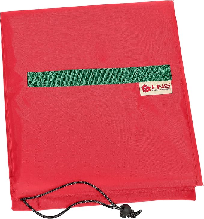Upright Christmas Tree Storage Bag - Fits 5 Ft Artificial Xmas & Topiary Tree, Vertical Holiday Cover, Durable, Dustproof & Easy-Use Xmas Storage, Red