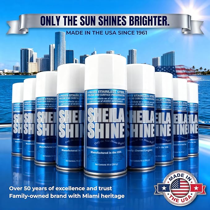 Sheila Shine 12 x 10oz w/Microfiber Cloth Stainless Steel Cleaner and Polish - Cleans, Polishes & Protects Kitchen Appliances, Refrigerators, Sinks, Ovens & Grills - Stainless Steel Fridge Cleaner