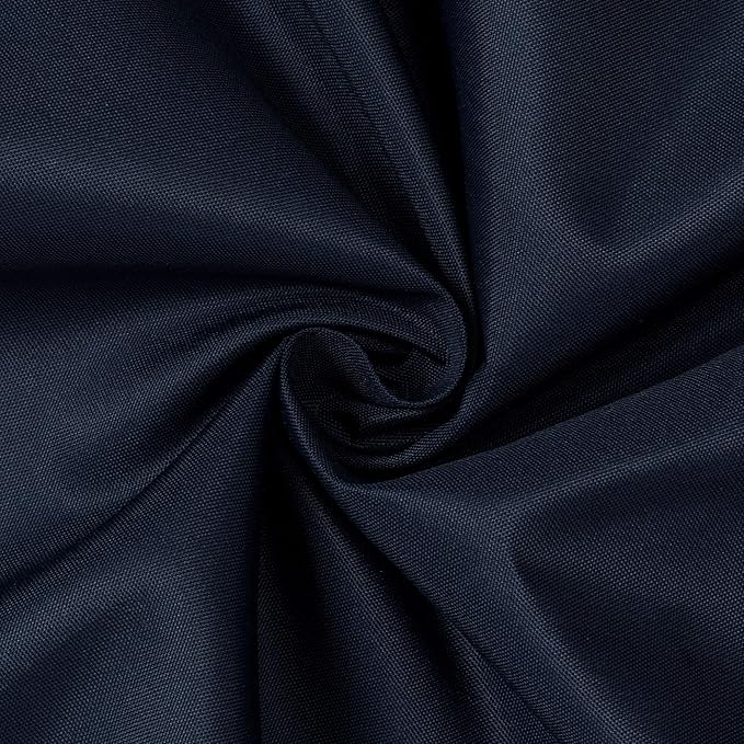 N&Y HOME Fabric Shower Curtain Liner with Weighted Magnets - Navy Blue Shower Curtain for Bathroom with Hotel Quality, Machine Washable, Water Repellent - Navy, 72x72