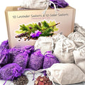 Vivenzia 20 Pack Cedar Sachets & Lavender Sachets for Drawers and Closets – Cedar Chips for Clothes Storage & Dried Lavender Sachets - Drawer Fresheners for Dresser. Closet Deodorizer.