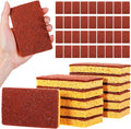 48 Pack Natural Plant Based Scrub Sponge, Palm Fiber Scrubbing Sponge with Non Scratch Compostable Sponges,Long Lasting No Smell Dishwashing Kitchen Scrubber