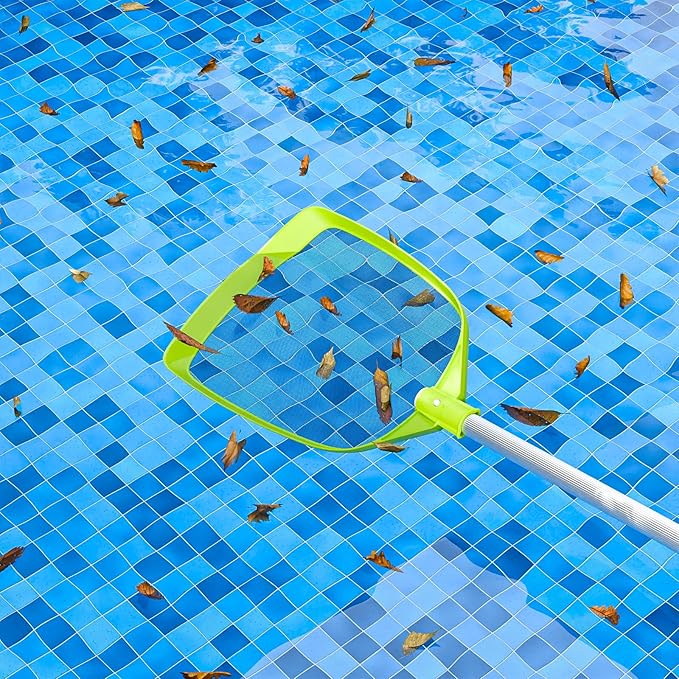 Sepetrel Pool Skimmer Net- Total Length 72 inches Rake with Pole,Accessories for Cleaning Inground/Above Ground Swimming Pool, Pond,Spa and Hot Tub Leaf Debris