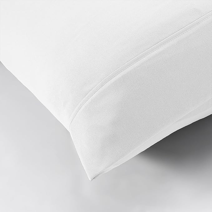 Modern Threads Soft Microfiber Solid Sheets - Luxurious Microfiber Bed Sheets - Includes Flat Sheet, Fitted Sheet with Deep Pockets, & Pillowcases White Full