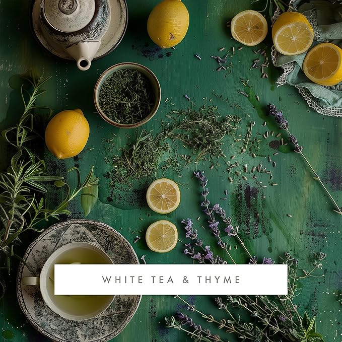 ScentAir Whisper Home | White Diffuser Machine, Scents up to 800 Sq. Ft Room, Compatible with Alexa & Google, WiFi & Bluetooth Enabled - ScentAir Cartridge White Tea & Thyme