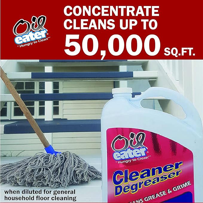 Oil Eater Original 1 Gallon Cleaner, Degreaser - Dissolve Grease Oil and Heavy-Duty Stains – Professional Strength
