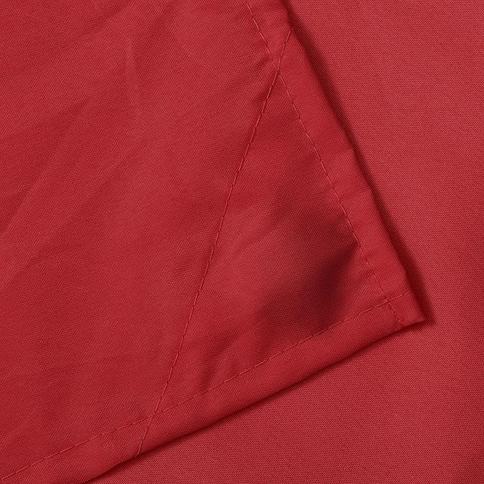 N&Y HOME Fabric Shower Curtain or Liner with Magnets - Hotel Quality Red Shower Curtain for Bathroom, Machine Washable, Water Repellent - Red, 72x72