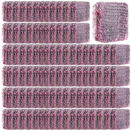 Honeydak 150 Pack Steel Wool Soap Pads, Metal Scouring Pads, Separately Packaged 2.5 x 2 Inch, 15 Gram Metal Wire Scourers Sponges for Stove Pot Pan Oven Kitchen Cooker Hood(Updated)