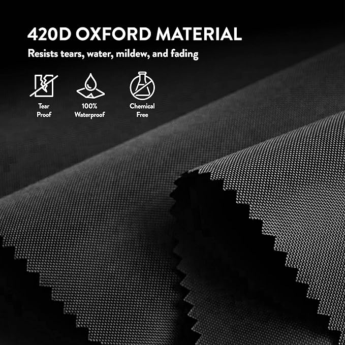 ZOBER 2 Pack Oxford Christmas Wreath Storage Container 24 Inch - Wreath Bag for Artificial Wreaths Box - Waterproof Fabric, Dual Zippered Wreaths Storage Bag With Strong Durable Handles - Black