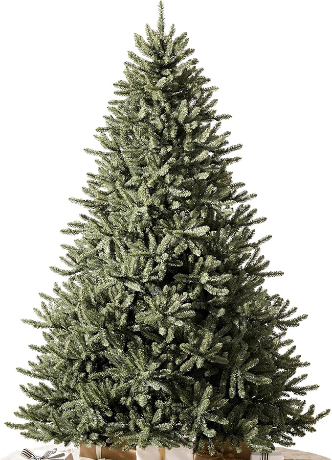 Balsam Hill 7.5 ft Unlit Classic Blue Spruce - Artificial Christmas Tree with 2,960+ Tips, Premium Stand & Easy Assembly for Indoor Holiday Decorating