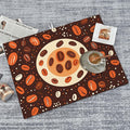 Coffee Beans Dish Drying Mat for Kitchen Counter Microfiber Super Absorbent Non-Slip Dish Drying Pad for Countertops Dishes Utensils Stylish Quick-Dry Machine Washable 18x24 Inch
