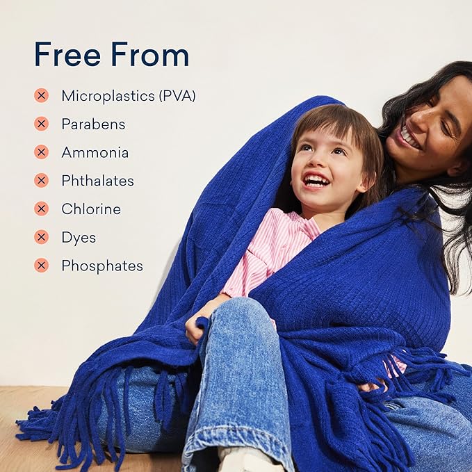 BLUELAND Laundry Detergent Tablets, 120 Count, Plastic-Free Eco-Friendly Pods, Sheets, Liquid Alternative - Fragrance Free and Clear, Natural, Gentle