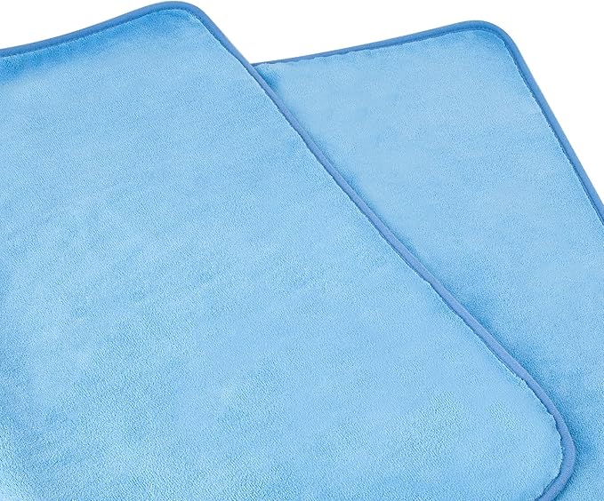 Amazon Basics Microfiber Car Drying Towel, 36"L x 25"W, Blue