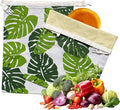 2 Pack Reusable Bread Bags for Homemade Bread - XL Cotton Beeswax Bags, Beeswax Sourdough Bag, Keep Your Loaf Fresh for Days - Easy to Clean Cotton Storage Bag