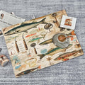 Ocean Fish Dish Drying Mat for Kitchen Counter Microfiber Super Absorbent Non-Slip Dish Drying Pad for Countertops Dishes Utensils Stylish Quick-Dry Machine Washable 18x24 Inch