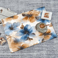 Watercolor Flowers Dish Drying Mat for Kitchen Counter Microfiber Super Absorbent Non-Slip Dish Drying Pad for Countertops Dishes Utensils Stylish Quick-Dry Machine Washable 18x24 Inch