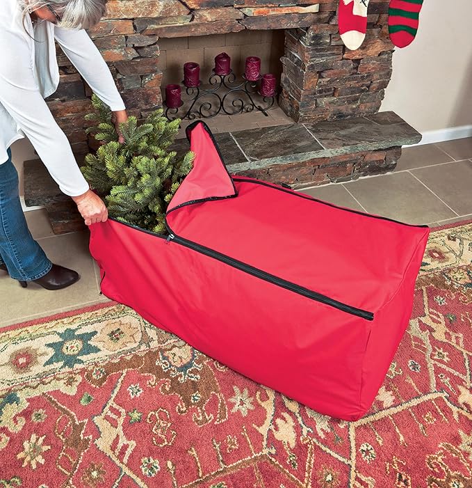 Simple Living Solution's 6-9ft Expandable Rolling Christmas Tree Bag for Artificial XMas Tree Storage. Great for Large Items like Holiday Inflatables and Camping Supplies