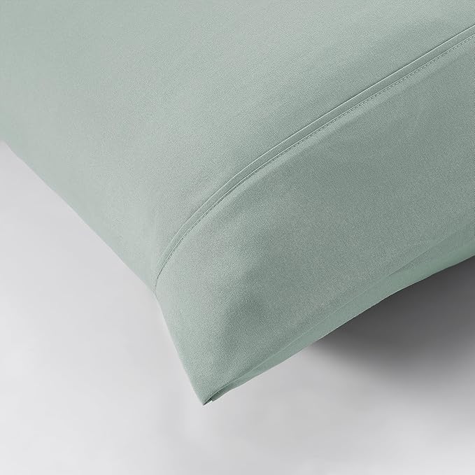 Modern Threads Soft Microfiber Solid Sheets - Luxurious Microfiber Bed Sheets - Includes Flat Sheet, Fitted Sheet with Deep Pockets, & Pillowcases Smoke California King