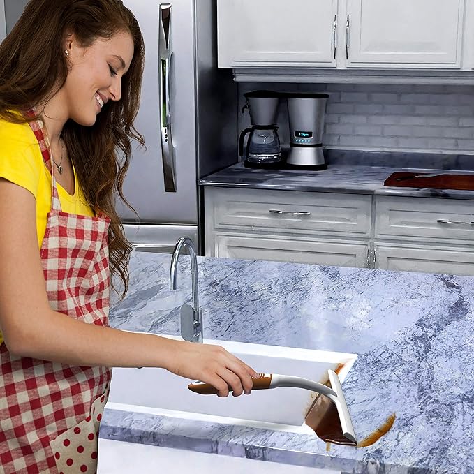 SCRUBIT Window and Shower Squeegee, Lightweight Squeegy Cleaner for Windows, Glass, Car Windshield, and Mirror - Streak Free Cleaning Tool for Shower Doors, Kitchen and Bathroom