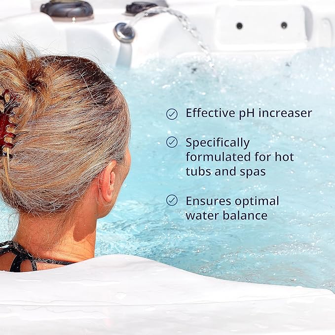 pH Up for Hot Tubs and Spas – 2 lb Made in USA | Spa Up Hot Tub pH Increaser for Balanced Water | Fast-Dissolving pH Plus Granules for Easy pH Control and System Protection