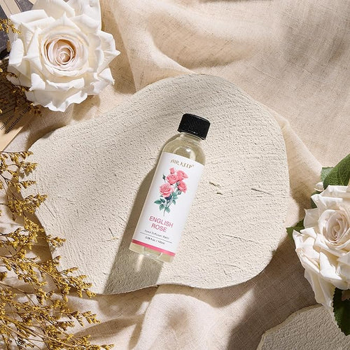 Airkeep Reed Diffuser Oil Refill/English Rose/3.38oz（100ml/1 Pack/Scented Oil Refill for Reed Diffuser Home Fragrance for Bedroom, Bathroom Office Home Decor