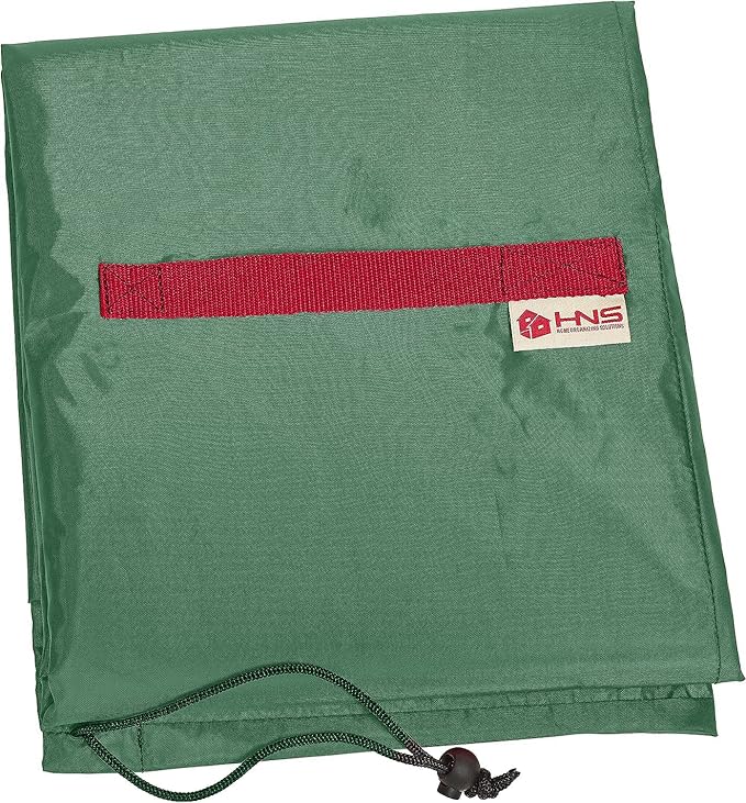 Upright Christmas Tree Storage Bag - Fits 9 Ft Artificial Xmas & Topiary Tree, Vertical Holiday Cover, Durable, Dustproof & Easy-Use Xmas Storage, Green