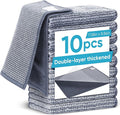 Forggon 10Pcs New Upgrade 2-Layer Non Scratch Wire Dishcloth,Wire Dishwashing Rag, Non-Scratch Wire Dishwashing Rags for Wet and Dry, Kitchen Cleaning Dish Rags for Cookware,Sinks, Dishes,Stove