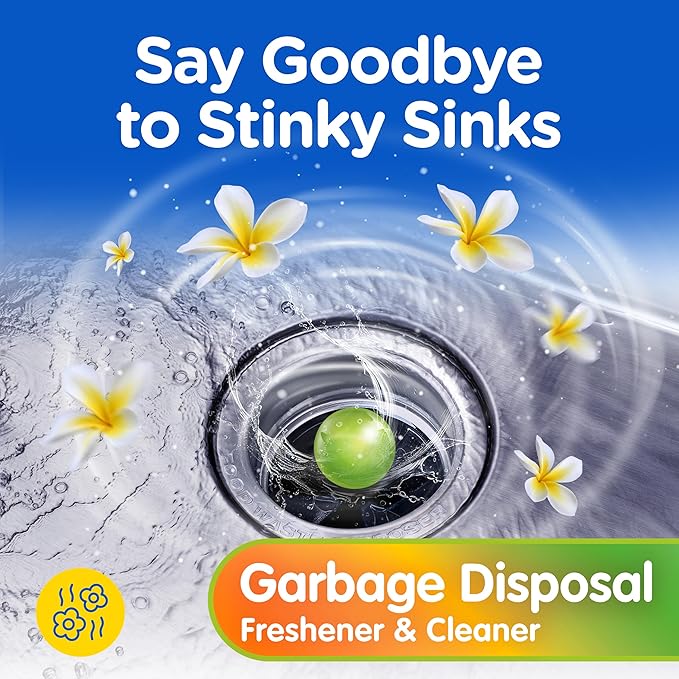Plink Compac Garbage Disposal Cleaner, Pack of 3, Multi-Color, 30 Count