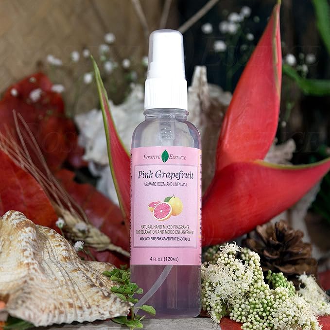 Pink Grapefruit Linen and Room Spray, Natural Air Freshener Made with Pure Pink Grapefruit Essential Oil, Bathroom Freshener, Pillow Spray, or Odor Eliminator