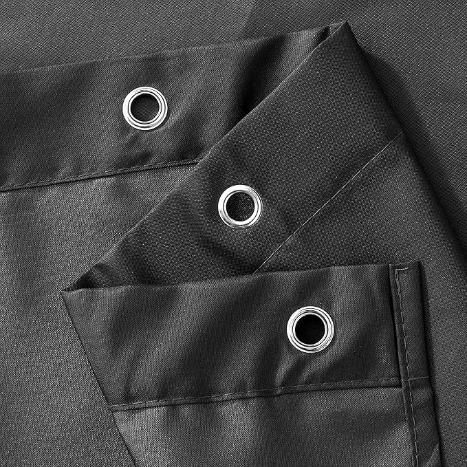 N&Y HOME Fabric Shower Stall Curtain or Liner 36 x 72 Inches - Hotel Quality, Machine Washable, Water Repellent - Graphite Gray, 36x72