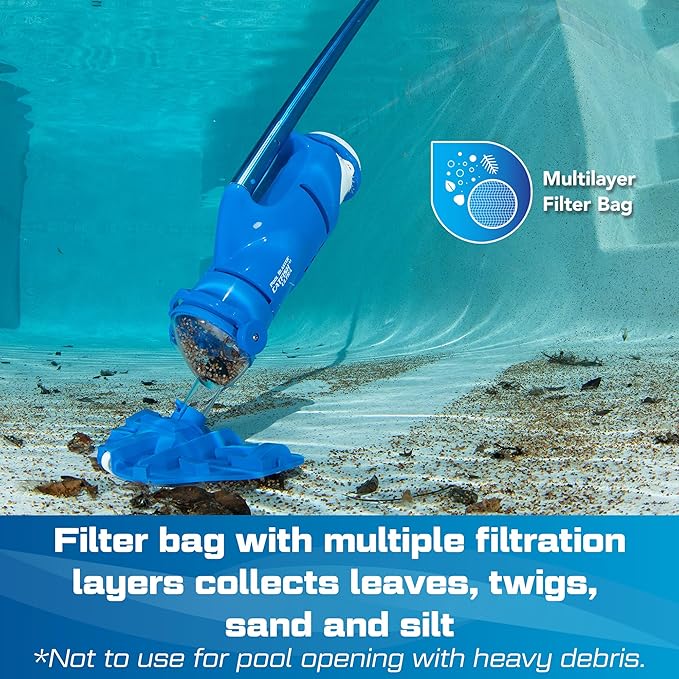 Pool Blaster Catfish Ultra Rechargeable, Battery-Powered, Pool-Cleaner, Ideal for In-Ground Pools and Above Ground Pools for Cleaning Leaves, Dirt and Sand & Silt.