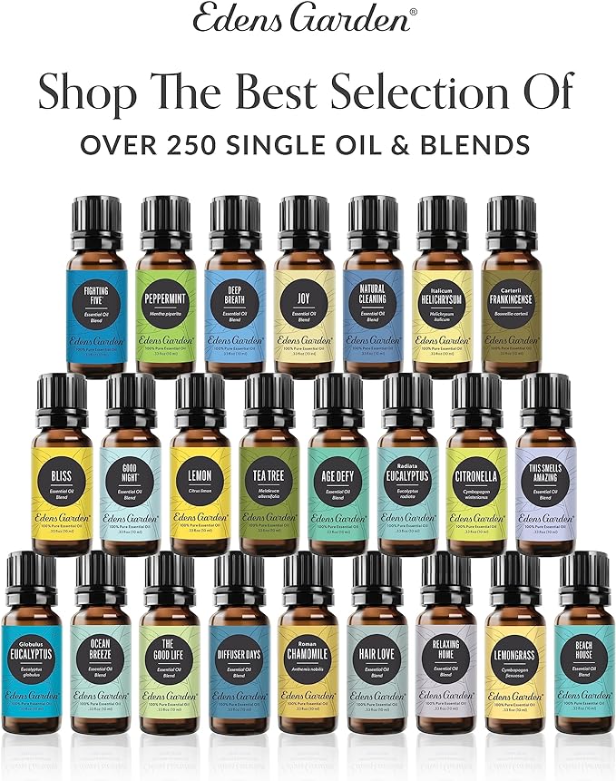 Edens Garden Massage Therapy Essential Oil Blend- 100% Pure Premium Grade, Undiluted, Natural, Therapeutic, Aromatherapy, The Best for Skin, Humidifiers, Face 30 ml (1 fl oz)