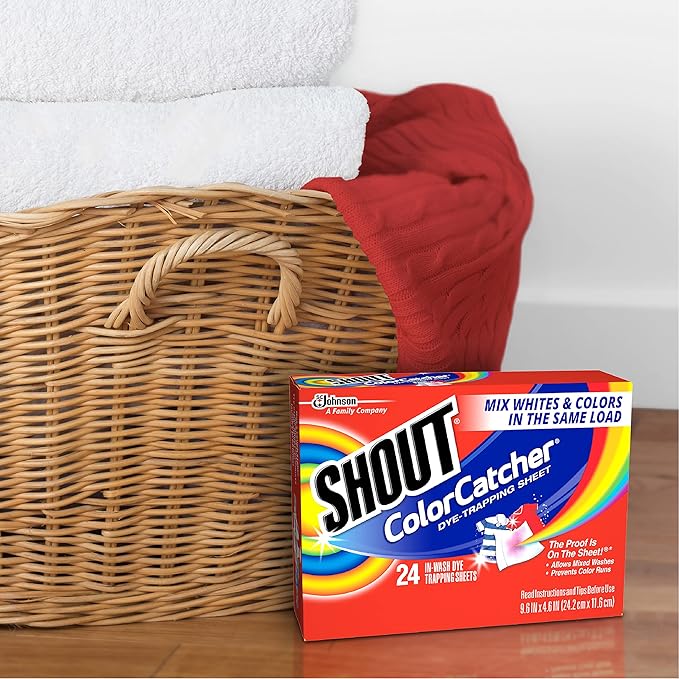 Shout Color Catchers for Laundry, Allow Mixed Washes, Prevents Color Runs and Maintains Original Clothing, 72 Count - Pack of 2 (144 Total Sheets)