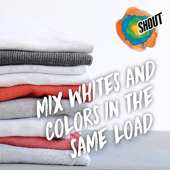 Shout Color Catcher Sheets for Laundry, Allow Mixed Washes, Prevents Color Runs and Maintains Original Clothing, 72 Count - Pack of 4 (288 Total Sheets)