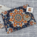 Mandala Flowers Dish Drying Mat for Kitchen Counter Microfiber Super Absorbent Non-Slip Dish Drying Pad for Countertops Dishes Utensils Stylish Quick-Dry Machine Washable 18x24 Inch