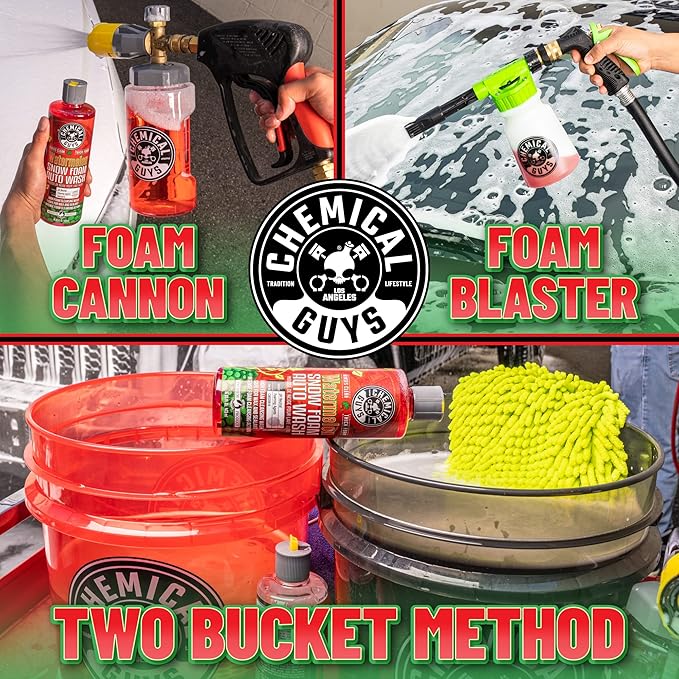 Chemical Guys CWS20864 Watermelon Snow Foam Car Wash Soap (Works with Foam Cannons or Bucket Washes) For Cars, Trucks, Motorcycles, RVs & More, 64 fl oz (Half Gallon) Watermelon Scent