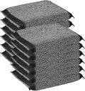 DDGEAA Steel Wool Scrub Sponges Kitchen, Reusable Dish Scrubber Sponge, for Pots, Pans, Gentle and Scratch Free - 12 Pack Black