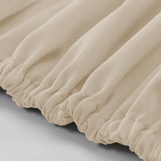 Modern Threads Soft Microfiber Solid Sheets - Luxurious Microfiber Bed Sheets - Includes Flat Sheet, Fitted Sheet with Deep Pockets, & Pillowcases Egg Shell California King