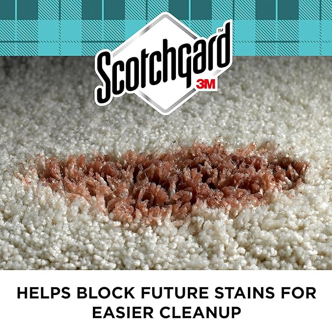 Scotchgard Rug & Carpet Cleaner, Fabric Cleaner Blocks Stains, Cleaning Sprays Make Cleanup Easier, Two 16.5 oz Cans