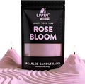 Pearled Candle Sand 10.5 oz (300g) – Rose Bloom Scented Candle, Pink Color, Relaxing Aromatherapy, Home Decor, Stress Relief, Long-Lasting Burn