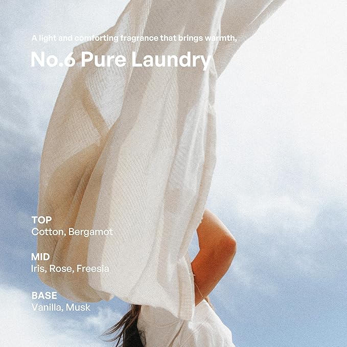 hetras Premium Reed Diffuser Set 16.9 fl.oz. 2 Pack | Pure Laundry - Fresh & Warm Scent | Long-Lasting Luxury Fragrance with 10 Reed Sticks for Home & Office | Gifts for Loved One