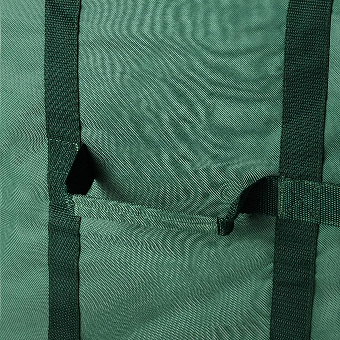 Christmas Tree Storage Bag - Zippered Canvas Tote for Storing 6-Foot Artificial Trees, Holiday Decorations, and Inflatables by Elf Stor (Green)